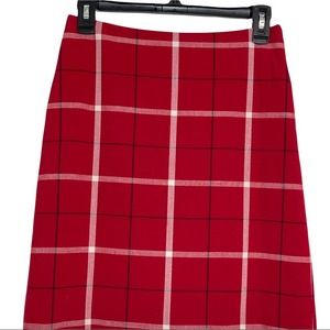 Vintage Ann Taylor Petites Checkered Pencil Skirt Size 2P